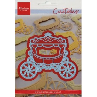 (LR0302)Creatables stencil princess carriage