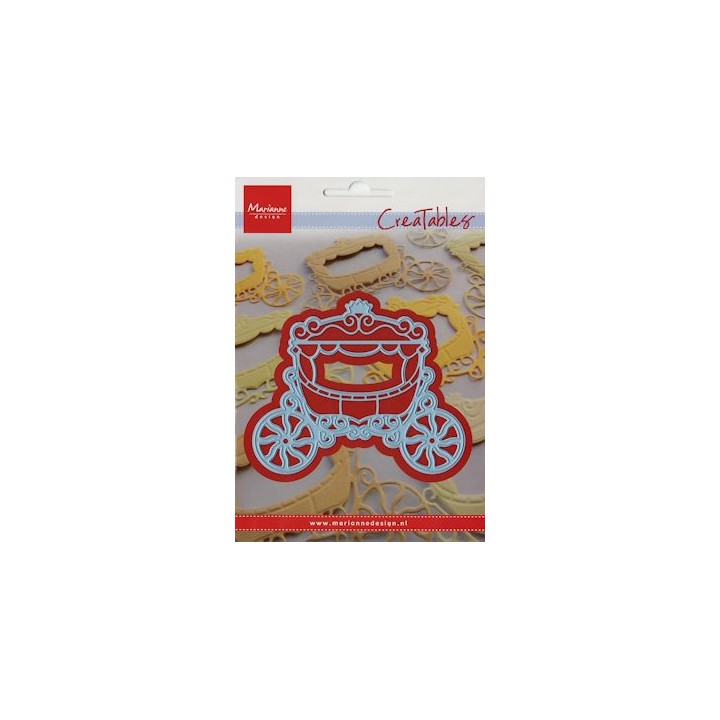 (LR0302)Creatables stencil princess carriage