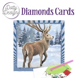 (DDDC1161)Dotty Designs Diamond Cards - Reindeer In The Snow
