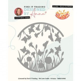 (DBAD10042)Designed By Anna - Mix And Match Cutting Dies - Globe Wildflowers