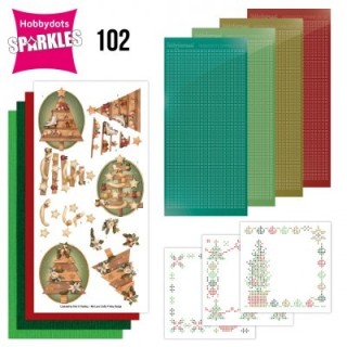 (SPDO102)Sparkles Set 102 - Amy Design -Trees In Gold