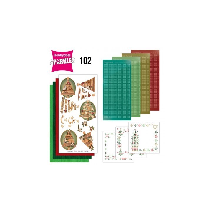 (SPDO102)Sparkles Set 102 - Amy Design -Trees In Gold