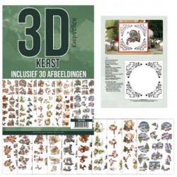 (3DKN10003)3D Knipvellenboek - Kerst 3