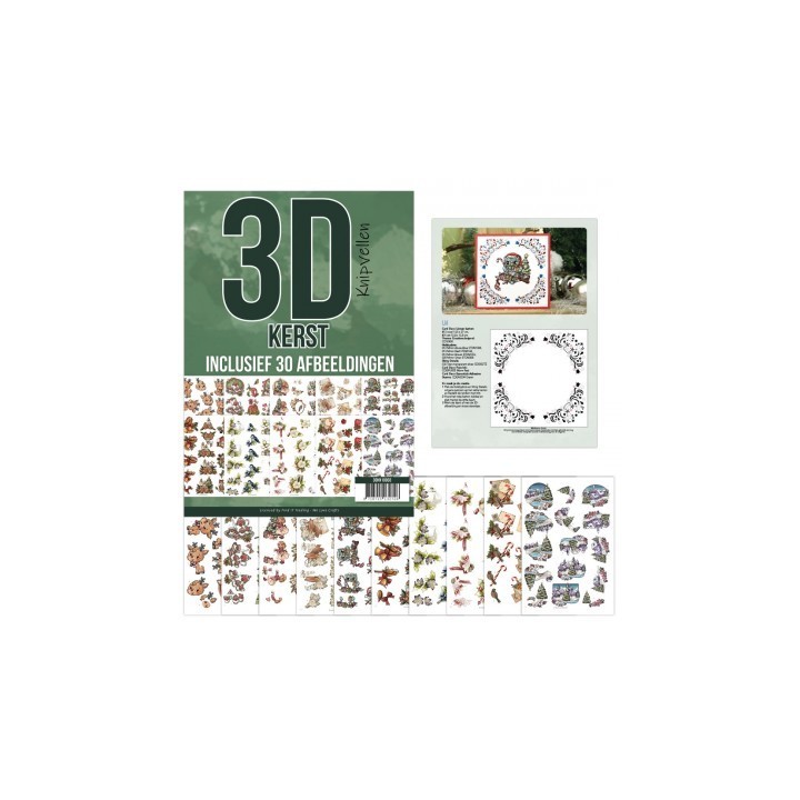 (3DKN10003)3D Knipvellenboek - Kerst 3