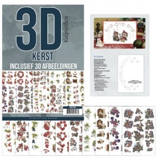 (3DKN10004)3D Knipvellenboek - Kerst 4