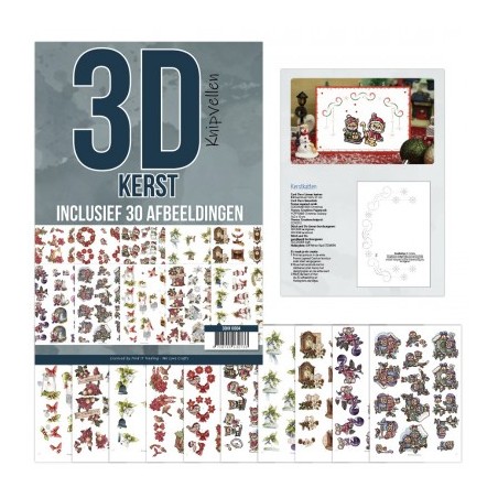 (3DKN10004)3D Knipvellenboek - Kerst 4