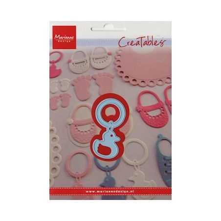 (LR0307)Creatables stencil rattle