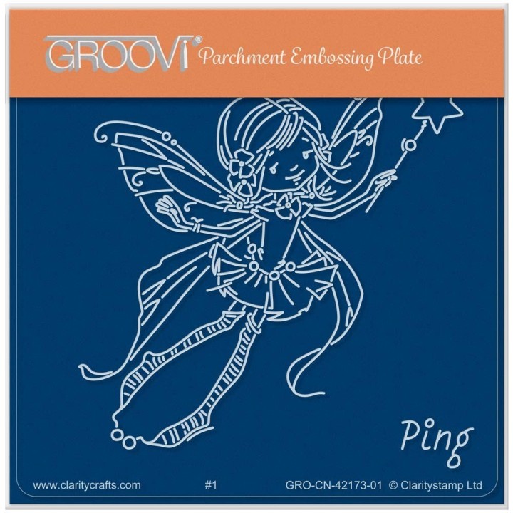 (GRO-CN-42173-01)Groovi® Baby plate A6 PING - WHIMSY POPPET