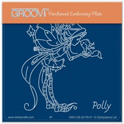 (GRO-CN-42176-01)Groovi® Baby plate A6 POLLY - WHIMSY POPPET