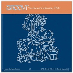 (GRO-CN-42179-01)Groovi® Baby plate A6 PIPPA - FLOWER POPPET