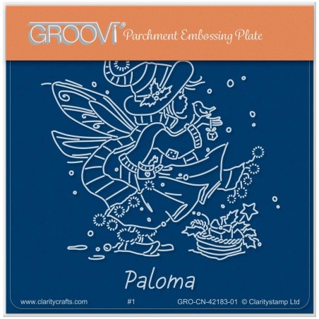 (GRO-CN-42183-01)Groovi® Baby plate A6 PALOMA - CHRISTMAS POPPET