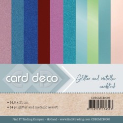 (CDEGMC10003)Card Deco Essentials - Glitter And Metallic Cardstock A5