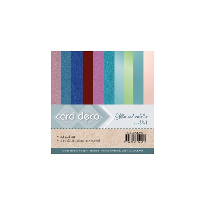 (CDEGMC10003)Card Deco Essentials - Glitter And Metallic Cardstock A5