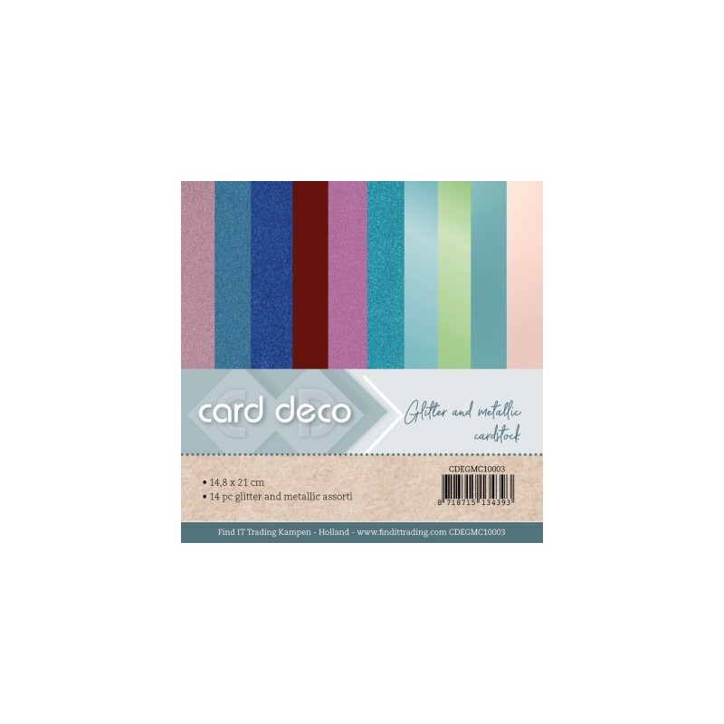 (CDEGMC10003)Card Deco Essentials Glitter And Metallic Cardstock A5