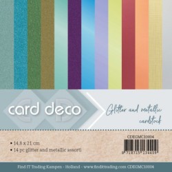 (CDEGMC10004)Card Deco Essentials - Glitter And Metallic Cardstock A5