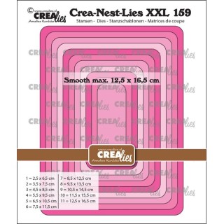 (CLNestXXL159)Crealies Crea-Nest-Lies XXL Rectangle smooth