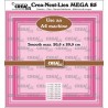 (CLNestMEGA85)Crealies Crea-Nest-Lies Mega Square smooth half cm For A4 machine: max. 20,5 x 20,5 cm