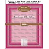 (CLNestMEGA87)Crealies Crea-Nest-Lies Mega Rectangle smooth half cm For A4 machine: max. 20,5 x 24,5 cm