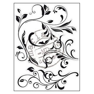 (CS0893)Clear stamp swirls