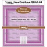 (CLNestMEGA34)Crealies Crea-Nest-Lies Mega Square Lockstitch For A4 machine: max. 20 x 20 cm