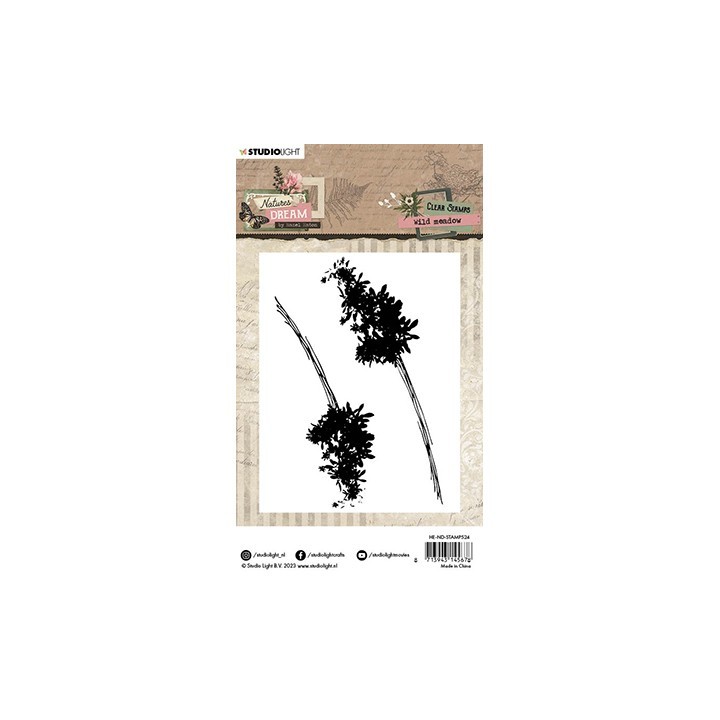 (HE-ND-STAMP524)Studio light Clear stamp Wild meadow Natures dream nr.524