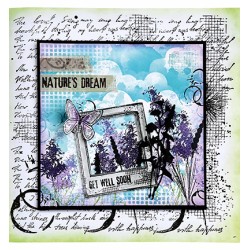 (HE-ND-STAMP524)Studio light Clear stamp Wild meadow Natures dream nr.524