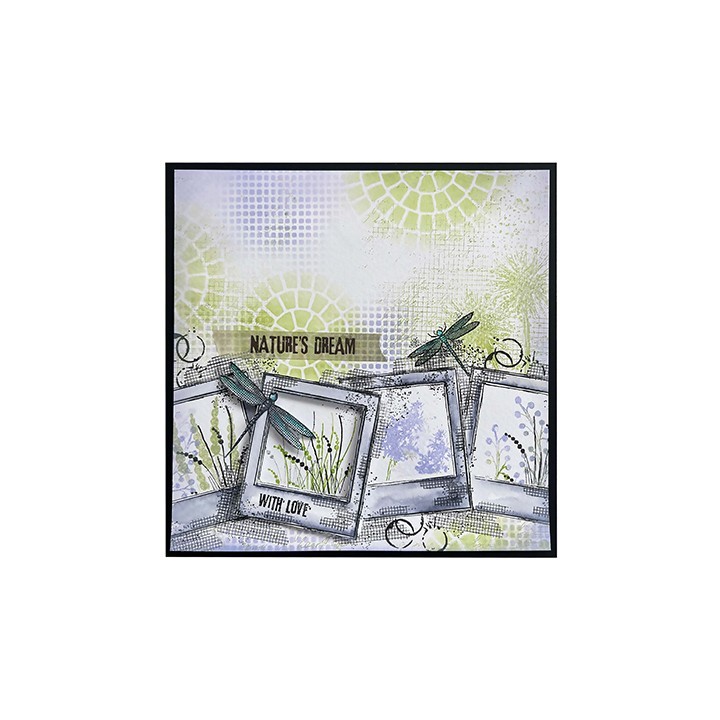 (HE-ND-STAMP525)Studio light Clear stamp Nature trail Natures dream nr.525