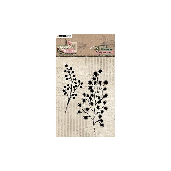 (HE-ND-STAMP526)Studio light Clear stamp Berry branches Natures dream nr.526