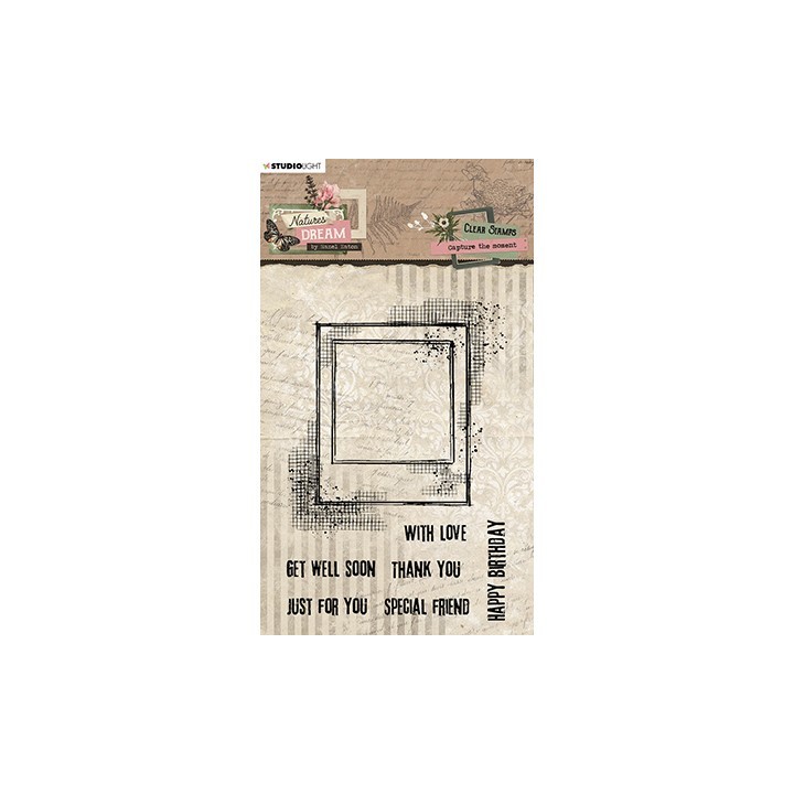 (HE-ND-STAMP529)Studio light Clear stamp Capture the moment Natures dream nr.529