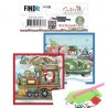 (DDDM1007)Dotty Designs Mini Diamond Cards Set - Santa's Journey