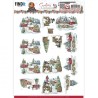 (SB10787)3D Push-Out - Yvonne Creations - Santa's Journey - Village