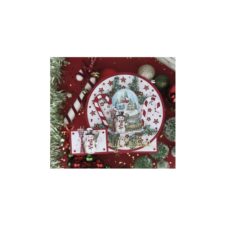 (SB10788)3D Push-Out - Yvonne Creations - Santa's Journey - Train