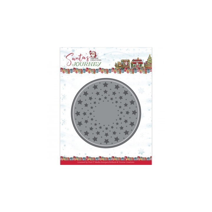 (YCD10330)Dies - Yvonne Creations Santa's Journey - Santa's Circle
