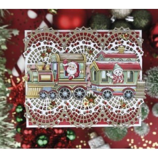 (YCD10332)Dies - Yvonne Creations Santa's Journey - Santa's Borders