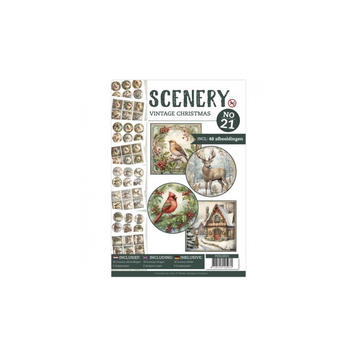 (POS10021)Push Out Book Scenery 21 - Flowers With Passion