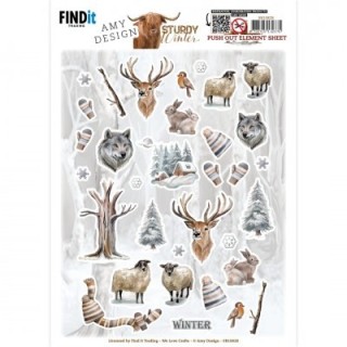(SB10828)Push-Out - Amy Design - Sturdy Winter - Small Elements