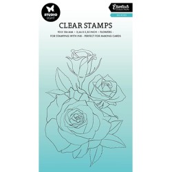 (SL-ES-STAMP540)Studio light Clear stamp Big roses Essentials nr.540