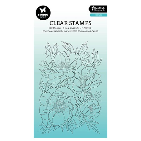 (SL-ES-STAMP541)Studio light Clear stamp Peonies Essentials nr.541
