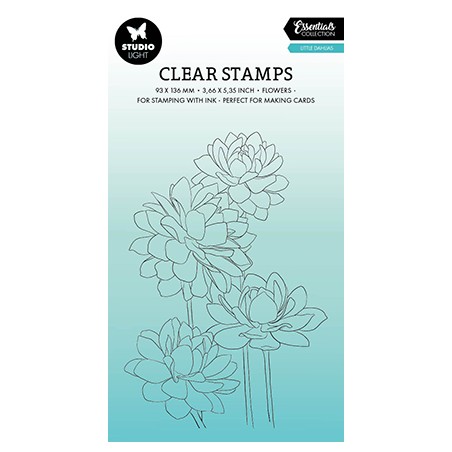 (SL-ES-STAMP542)Studio light Clear stamp Little Dahlias Essentials nr.542