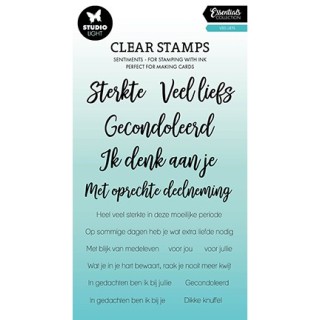 (SL-ES-STAMP557)Studio light Clear stamp Veel liefs Essentials nr.557