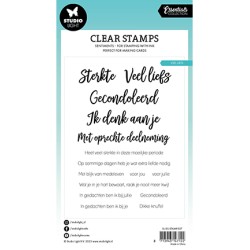(SL-ES-STAMP557)Studio light Clear stamp Veel liefs Essentials nr.557