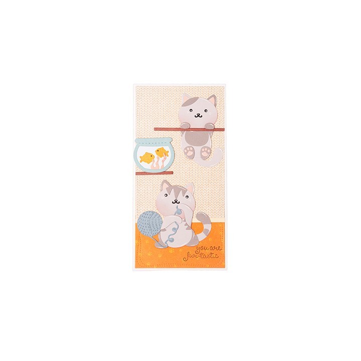 (CCL-FR-STAMP562)Studio light Clear stamp Meow Friendz nr.562