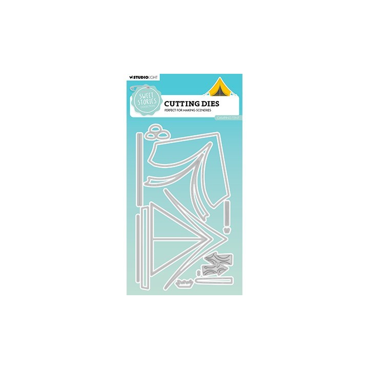 (SL-SS-CD733)Studio Light SL Cutting Die Camping tent Sweet Stories nr.733