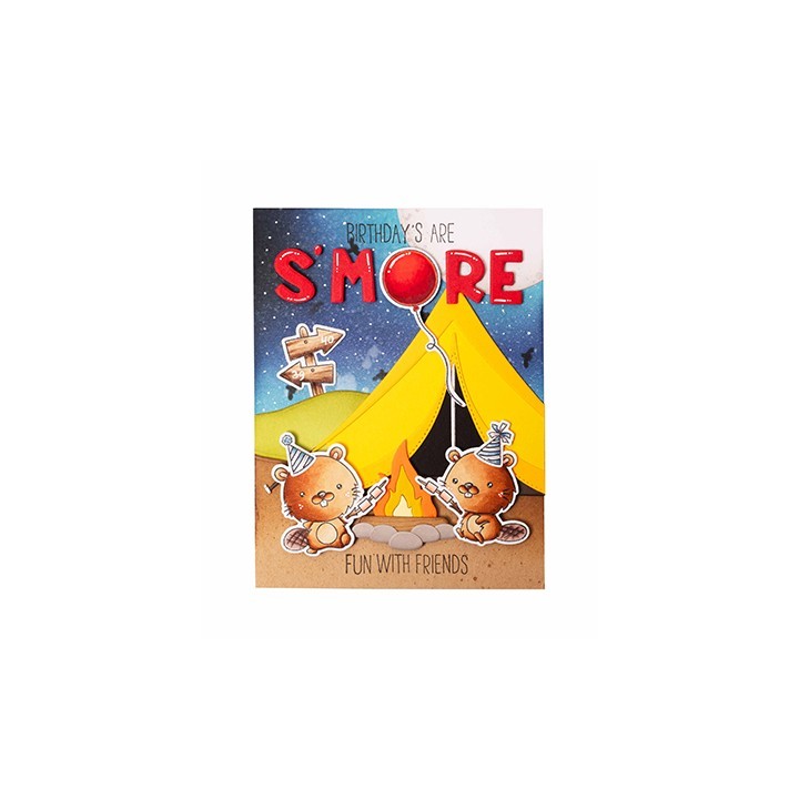 (SL-SS-CD733)Studio Light SL Cutting Die Camping tent Sweet Stories nr.733