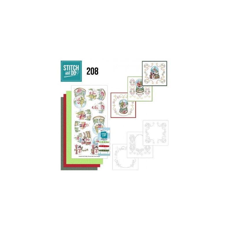 (STDO208)Stitch And Do 208 - Yvonne Creations - Santa's Journey