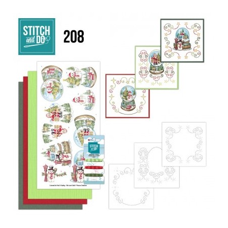 (STDO208)Stitch And Do 208 - Yvonne Creations - Santa's Journey