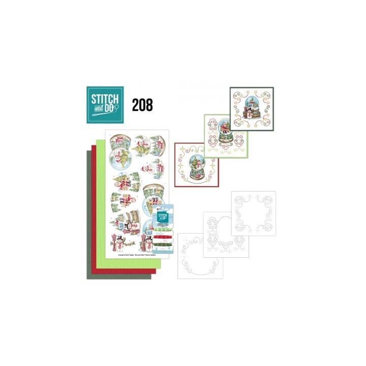 (STDO208)Stitch And Do 208 - Yvonne Creations - Santa's Journey