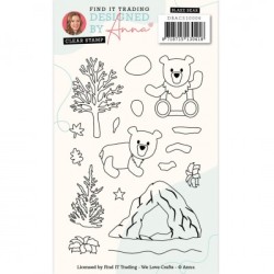 (DBACS10006)Designed By Anna - Mix And Match Clear Stamps - Blake Bear