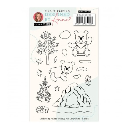 (DBACS10006)Designed By Anna - Mix And Match Clear Stamps - Blake Bear