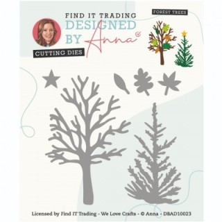 (DBAD10023)Designed By Anna - Mix And Match Cutting Dies - Forest Trees